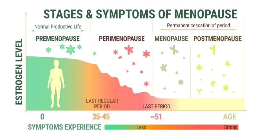 What are the symptoms of early menopause and how can you